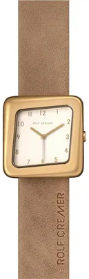 Produktbild von Rolf Cremer Play Uniuhr 508900 beige, Gold Leder