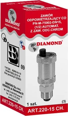 Obrázok produktu pre Odpowietrznik Automatyczny Z Zaworem 1/2'