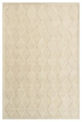Obrázek produktu pro BELIANI Koberec světle béžový vlna 200 x 300 cm obdélníkový tvar dekorativní skandinávský styl obývací pokoj ložnice