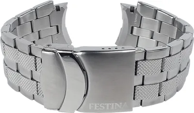 Produktbild von Festina Herren Uhrenarmband | Edelstahl silbern matt für F16388 F16390