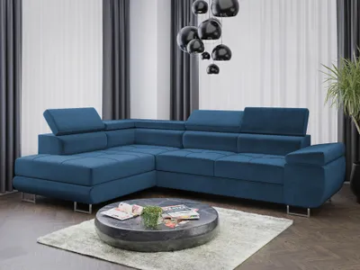 Produktbild von Sofa Couchgarnitur Sofagarnitur ALMA L mit Schlaffunktion und Bettkasten Wohnlandschaft Couch Polsterecke Eckcouch Polstergarnitur 15 Farben