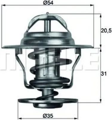 Zdjęcie produktu dla Termostat Volvo 92C