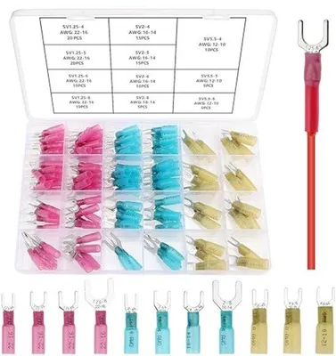 Produktbild von Kabelverbindungsset - 125 Stück - Vorkonnetoren für Kabels (22-10 AWG)