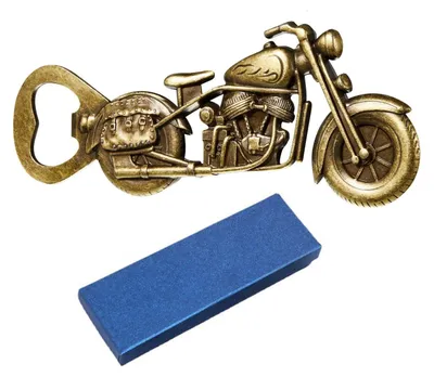 Motorrad Bierflaschenöffner, Retro Geschenk für Männer, 1 Stück