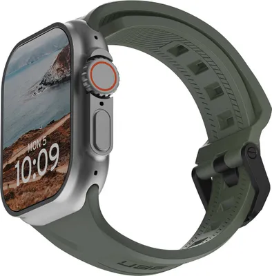 Produktbild von Urban Armor Gear 191488117245, Band, Smartwatch, Grün, Apple, Watch 45/44/42mm, Silikon