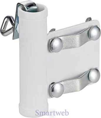 Produktbild von Klemme für Geländer & Balkone für Sonnenschirme bis 25 mm in Weiß