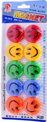 Zdjęcie produktu dla Buźki Emotki Kolorowe Magnesy Na Lodówkę 10Szt