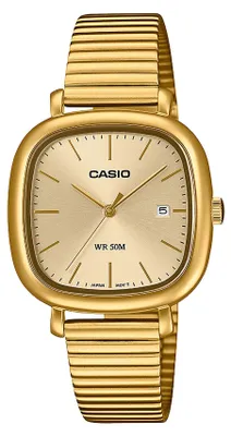 Produktbild von Casio Damen Armbanduhr LTP-B166G-9AVEF analog goldfarbig