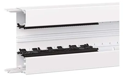 Produktbild von Hager BRN6517019016, Gerade Kabelrinne, 2 m, Polyvinylchlorid (PVC), Weiß