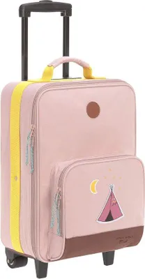 Produktbild von Famanu Kindertrolley mit Pakriemen und Rädern - Trolley Adventure Tipi