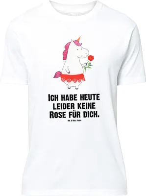 Produktbild von Mr. & Mrs. Panda Größe XL T-Shirt Einhorn Dame - Weiß - Geschenk, Bachelorette, Einhörner, Lady, Tshirt, Shirt, Unicorn, Frau, mit Spruch, Freundin