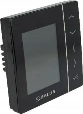 Produktbild von Salus Digitaler Raumthermostat UP, Schwarz, 230V, 3A Schaltstrom, 1 Stk.