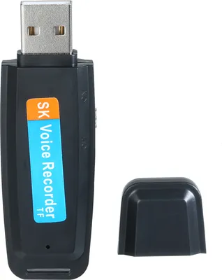 Produktbild von Mini-tragbarer USB-Sprachrekorder Wiederaufladbarer U-Disk-Rekorder Ein-Knopf-Aufzeichnungsspeicher Unterstuetzung 1-32G TF-Karte fuer Besprechungsgespraeche