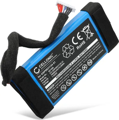 Image de CELLONIC 1x Batterie pour Enceinte Compatible avec JBL Boombox 1, GSP0931134 01 - (10000mAh, 7.4V)