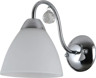 Zdjęcie produktu dla Kinkiet LUGANO chromowany biały 1xE27x40W szkło wym:21x14x19cm IP20 Italux