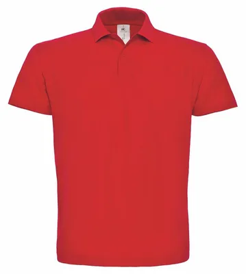 Obrázok produktu pre B&C ID.001 Uni polo tričko, krátky rukáv FK112 (S) (červená)