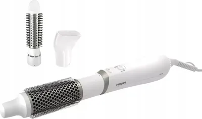 Obrázek produktu pro Philips 3000 series BHA303/00, Kartáč na horký vzduch, Teplé, Bílá, Poutko k zavěšení, 1,8 m, 800 W