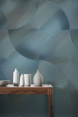 Produktbild von Komar Vlies Fototapete - Mystic Silver - Größe: 200 x 250 cm (Breite x Höhe) - 2 Bahnen, Schlafzimmer, Wohnzimmeren