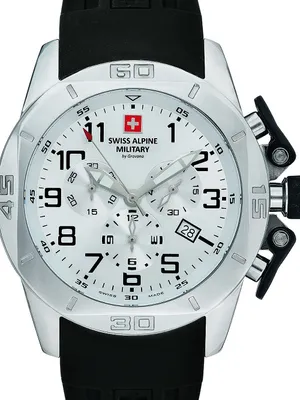 Obrázok produktu pre Švajčiarske hodinky Alpine Military pánske Chrono 7063.9833SAM silikónové
