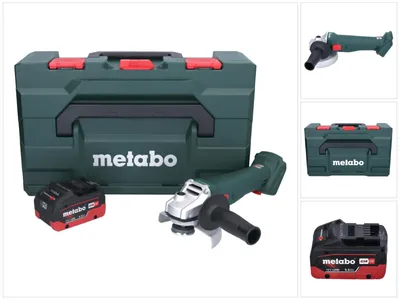 Obrázek produktu pro Metabo W 18 7-125 Akumulátorová úhlová bruska 18 V 125 mm + 1x akumulátor 5,5 Ah + metaBOX - bez nabíječky