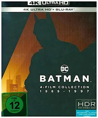 Obrázok produktu pre Batman 1-4 Collection 4K, 4 UHD-Blu-ray + 4 Blu-ray
