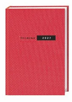 Produktbild von Terminer A6, Struktur rot 2027
