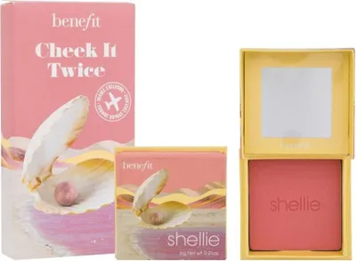 Obrázek produktu pro Benefit - Shellie Blush Cheek It Twice - Dárková sada tvářenek 2 x 6 g