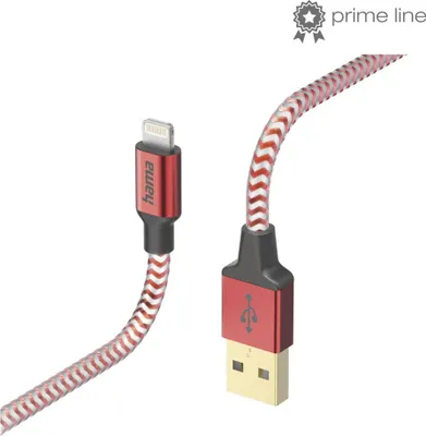 Produktbild von Hama Reflective, 1,5 m, Lightning, USB A, Männlich, Männlich, Rot