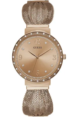 Produktbild von Guess W1083L3 Damen-Armbanduhr, Edelstahl-Gehäuse, Metall-Armband