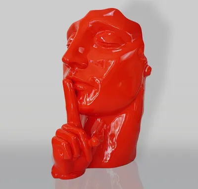 Produktbild von Casa Padrino XXL Deko Skulptur Rot H. 140 cm - Wohnzimmer & Garten Dekoration