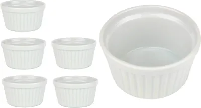 Produktbild von 6er Set Ragoutförmchen rund Ø 100 mm Porzellan