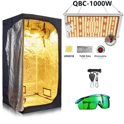 Immagine prodotto di Kit completo per grow box - Sistema di coltivazione indoor - Lampada LED per piante - 200 x 200 x 200 cm - Non dimmerabile