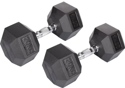 Produktbild von Hex Gummi-Hantel 20 kg