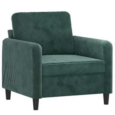 Produktbild von dkd-home-decor Sessel Dunkelgrün Samt 60 cm