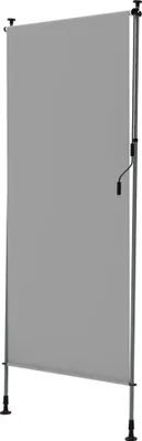 Produktbild von YRHome Vertikalmarkise 120 × 310 cm Markise Balkon Terrasse Garten Sonnenschutz Sichtschutz Teleskop Klemmmarkise Hellgrau