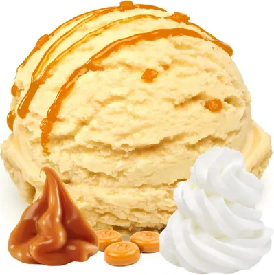 Image de Crème caramel Glace végétalienne en poudre sans sucre, sans lactose 10 kg
