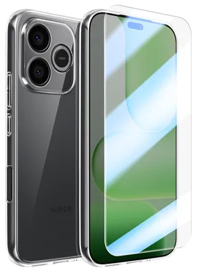 Immagine prodotto di Mayaxess, custodia per Honor 600 Lite con protezione per lo schermo in vetro temperato, trasparente