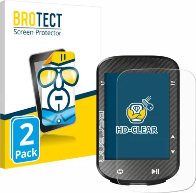 Produktbild von 2x Für iGPSPORT BSC300 Schutzfolie BROTECT Displayschutz Display Schutz Folie Klar Transparent