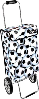 Produktbild von James Einkaufstrolley - SOCCER - stabiler Einkaufswagen mit individuellem Design - einfarbig: blau in Ausführung: Chrome19