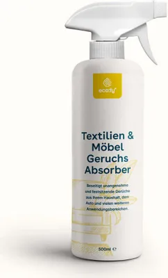 Produktbild von eco:fy Geruchsentferner Spray Geruchsneutralisierer Geruchsabsorber Textilerfrischer Entfernt festsitzende Gerüche fasertief