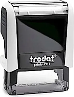 Produktbild von Wedo Textstempel Selbstfärbender Printy mit Gutschein, 4-zeilig