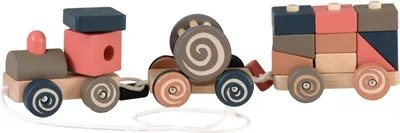 Immagine prodotto di Giocattolo da trainare Trenino con blocchi da impilare, Egmont Toys