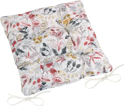 Produktbild von LADA gestepptes Sitzkissen - 40x40 cm - Grau,Rosa,Beige