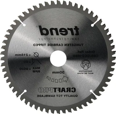 Obrázek produktu pro Kotoučová pila, průměr 216 mm, karbid wolframu, 60 zubů