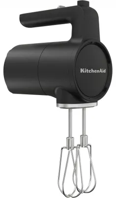 Imagen del producto de KitchenAid 5KHMR700BM, Batidora de mano, Negra, Para mezclar, 0,91 m, MATE, 1100 revoluciones por minuto