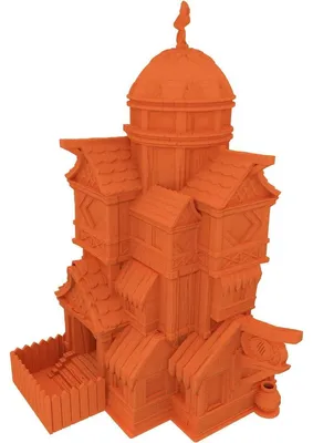 Produktbild von 3D Würfelturm Cat Folk orange – Tabletop- und Rollenspiel-Zubehör
