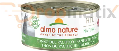 Produktbild von Almo Nature Katze Natural - Pazifikthunfisch Katzennassfutter 150g Dose - 24x150g