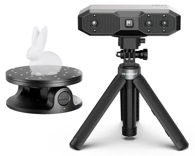 Zdjęcie produktu dla Skaner 3D Revopoint Mini 2, ręczne skanowanie modeli 3D, prędkość skanowania 16 klatek na sekundę, obsługa przemysłowego niebieskiego światła, dokładne skany w pełnym kolorze 0,02 mm, połączenie USB-C/WiFi 6 ze smartfonem i laptopem do projektowania modeli inżynierii odwrotnej (Advanced Edition)