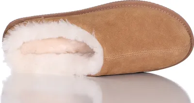 Produktbild von Damen Hausschuh Pantoffel aus Lammfell  in 3 Farben TPR Sohle