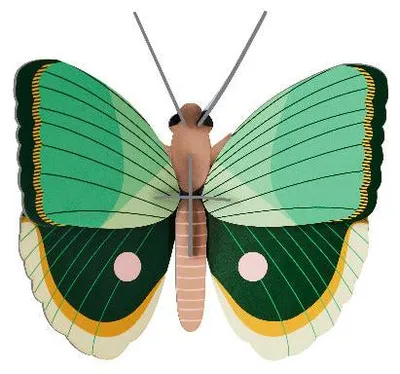 Produktbild von Wanddeko 3D Farngestreifter Schmetterling